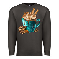 Smoke Chocolate And Coffee Premium Sweatshirt - FaDigitalArtStudio