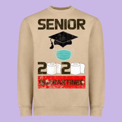 Senior 2020 Quarantined Heavyweight Sweatshirt Designed By Bettercallsaul