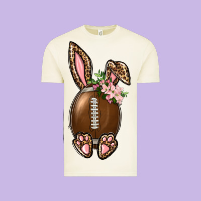American Football Easter Bunny Vintage Tee Designed By Bundleandbundleshop