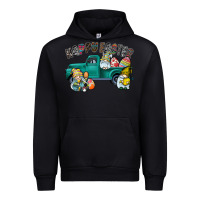 Black Happy Easter truck Urban Hoodie - CowhideDigitalArt