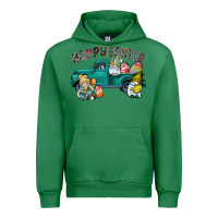 Emerald Happy Easter truck Urban Hoodie - CowhideDigitalArt