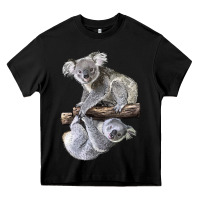 Black Koala Heavy Core Tee - LillyAllenDesigns