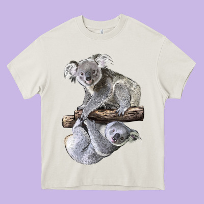 Koala Heavy Core Tee Designed By Lillyallendesigns