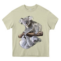Mossy Koala Heavy Core Tee - LillyAllenDesigns