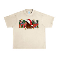 Sandshell Western Mom With Woman In Santa Hat Urban Heavy Tee - BundleAndBundleShop