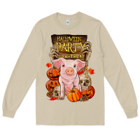 Mushroom halloween party pig Long Sleeve Tee - RanaPortraitStore
