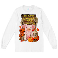White halloween party pig Long Sleeve Tee - RanaPortraitStore