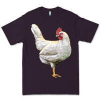 Plum leghorn chicken Premium Tee - LillyAllenDesigns