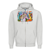 Dove Grey love easter Zipper Hoodie - CowGirlArtShop