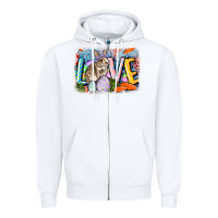 White love easter Zipper Hoodie - CowGirlArtShop