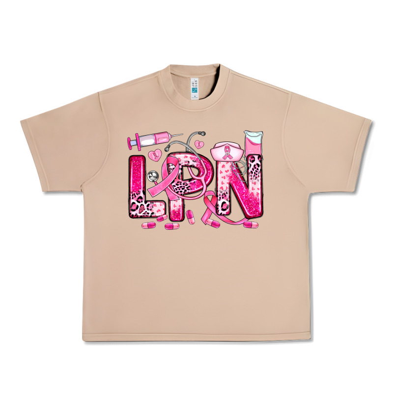 Breast Cancer Lpn Licensed Practical Nurse Urban Heavy Tee by JahusDesignShop | Teevron
