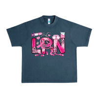 Midnight Navy breast cancer lpn licensed practical nurse Urban Heavy Tee - JahusDesignShop