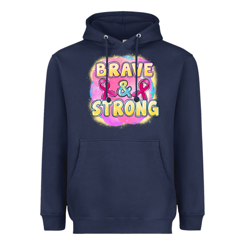 Brave And Strong Cancer Heavyweight Hoodie by FaDigitalArtStudio | Teevron