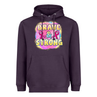 Plum brave and strong cancer Heavyweight Hoodie - FaDigitalArtStudio