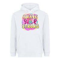 White brave and strong cancer Heavyweight Hoodie - FaDigitalArtStudio
