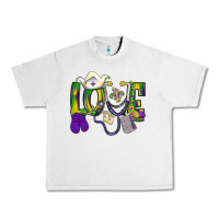 Lunar Rock Mardi Gras Love Nurse Urban Heavy Tee - BundleAndBundleShop