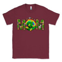Burgundy Western Mom With Shamrock Classic Tee - BundleAndBundleShop