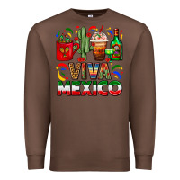 Chestnut Viva Mexico Coffee Cups With Cactus And Tequila Premium Sweatshirt - FaDigitalArtStudio