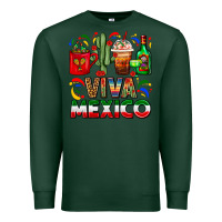 Sports Green Viva Mexico Coffee Cups With Cactus And Tequila Premium Sweatshirt - FaDigitalArtStudio
