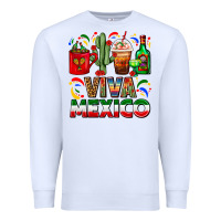 White Viva Mexico Coffee Cups With Cactus And Tequila Premium Sweatshirt - FaDigitalArtStudio