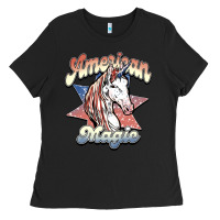Black American magic Ladies Tee - NancyCooperArtShop