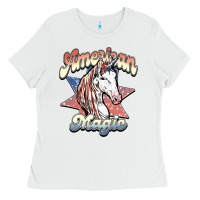 White American magic Ladies Tee - NancyCooperArtShop