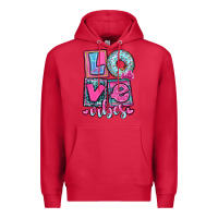 Cardinal love vibes Premium Hoodie - OliviaCreatesArt