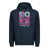 Navy love vibes Premium Hoodie - OliviaCreatesArt
