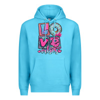 Ocean Blue love vibes Premium Hoodie - OliviaCreatesArt