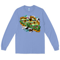 Colony Blue Guerrero Map Long Sleeve Tee - RanaPortraitStore