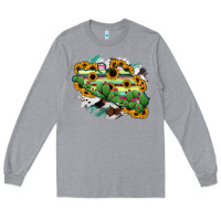 Heather Grey Guerrero Map Long Sleeve Tee - RanaPortraitStore