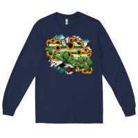 Navy Guerrero Map Long Sleeve Tee - RanaPortraitStore