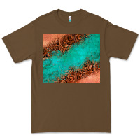 Cacao leather turquoise glitter tumbler Premium Tee - Jasminsmagicworld