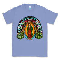 Colony Blue our lady of guadalupe rainbow Classic Tee - JahusDesignShop