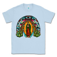 Dusty Blue our lady of guadalupe rainbow Classic Tee - JahusDesignShop