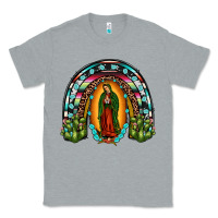 Heather Grey our lady of guadalupe rainbow Classic Tee - JahusDesignShop