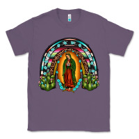 Lavender our lady of guadalupe rainbow Classic Tee - JahusDesignShop