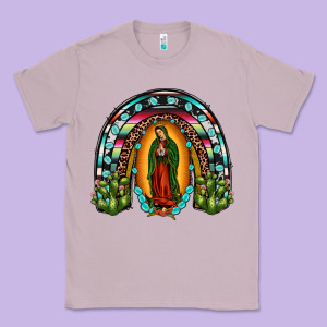 Our Lady Of Guadalupe Rainbow Classic Tee Designed By Jahusdesignshop