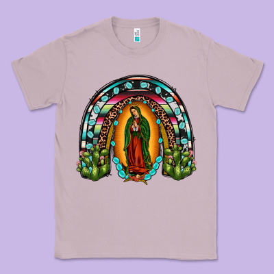 Our Lady Of Guadalupe Rainbow Classic Tee Designed By Jahusdesignshop