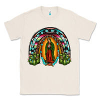 Natural our lady of guadalupe rainbow Classic Tee - JahusDesignShop