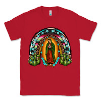Red our lady of guadalupe rainbow Classic Tee - JahusDesignShop
