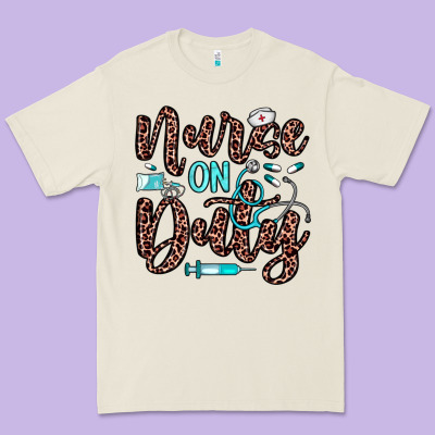 Nurse On Duty Premium Tee Designed By Jahusdesignshop