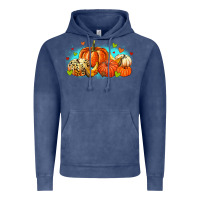 Vintage Denim thankful pumpkins Vintage Hoodie - MaliasSmallBusiness