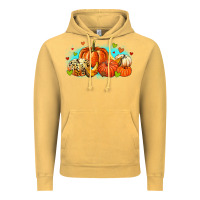 Vintage Mustard thankful pumpkins Vintage Hoodie - MaliasSmallBusiness