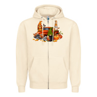 Sandshell fall gnome truck Zipper Hoodie - CowGirlArtShop