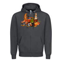 Smoke fall gnome truck Zipper Hoodie - CowGirlArtShop