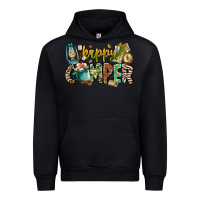 Black happy camper Urban Hoodie - CowhideDigitalArt
