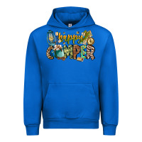 Cobalt happy camper Urban Hoodie - CowhideDigitalArt