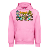 Fuchsia Pink happy camper Urban Hoodie - CowhideDigitalArt