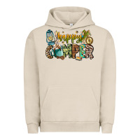 Pigment French Oak happy camper Urban Hoodie - CowhideDigitalArt
